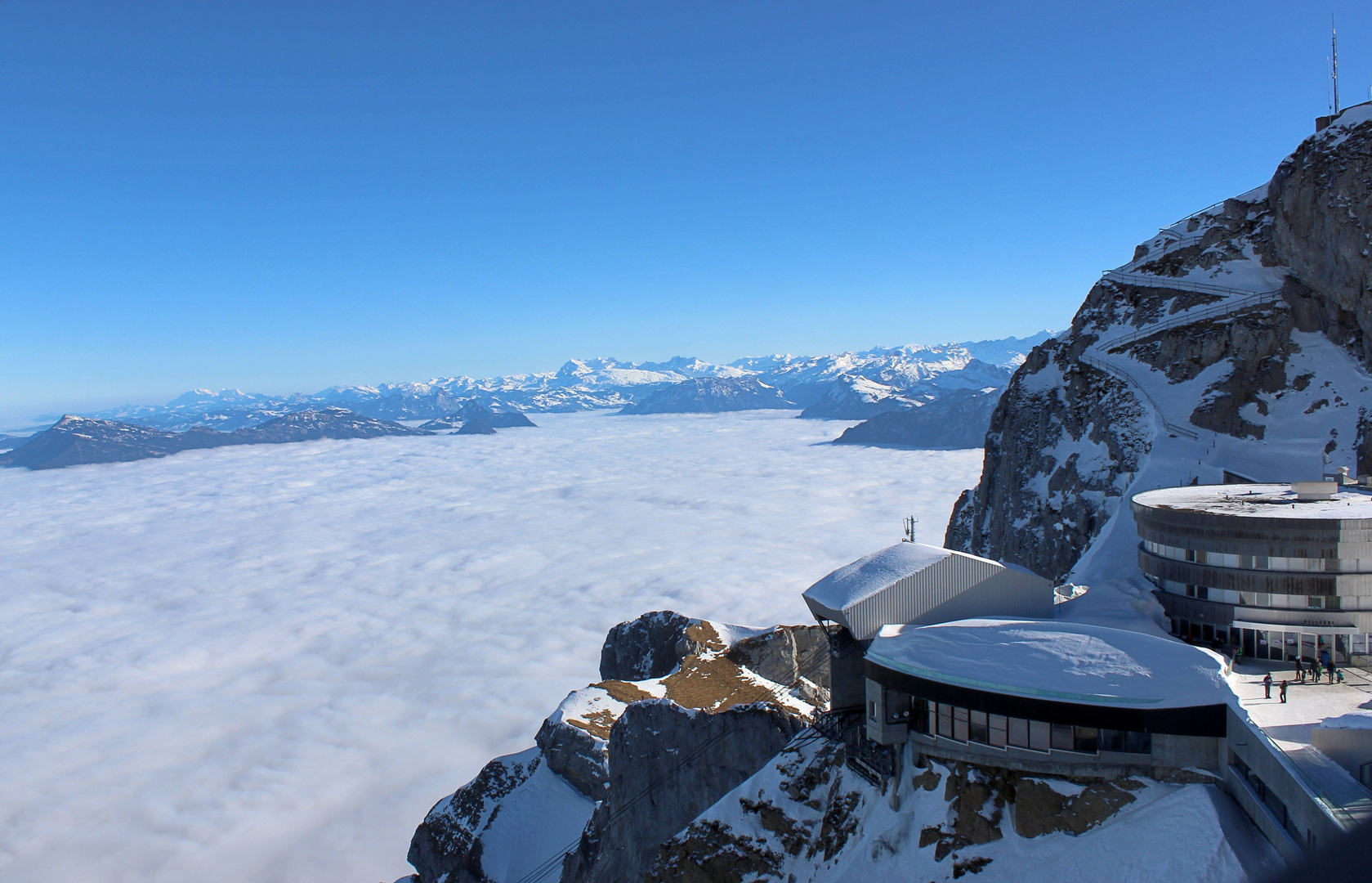 Blick über das Nebelmeer ...