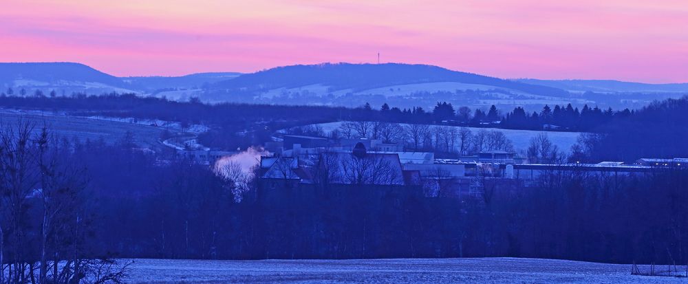 Blick über das südöstliche Dohna zum Cottaer Spitzberg...