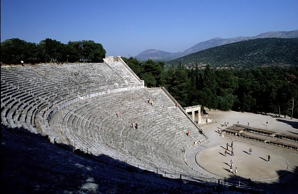 Blick über das Theater von Epidauros