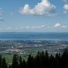 Blick über das Vorarlberger Rheintal zum Bodensee