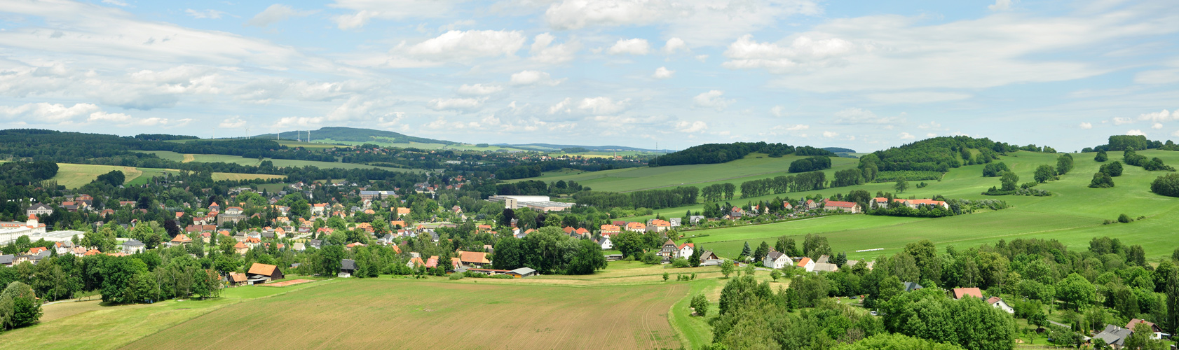 Blick über das Zittauer Gebirge