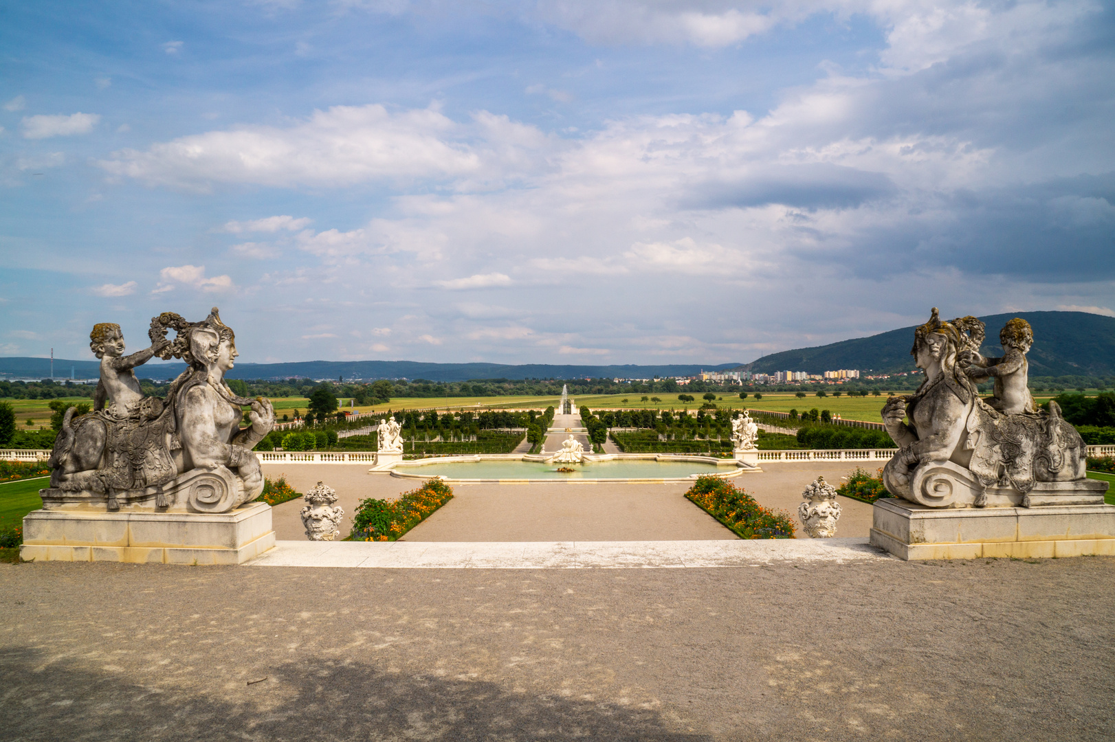 Blick über den barocken Garten