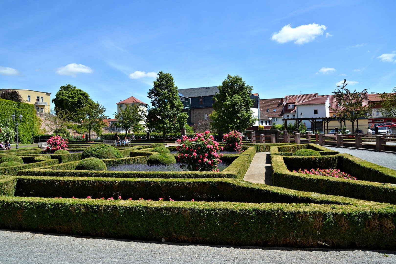 Blick über den Barockgarten von Heiligenstadt