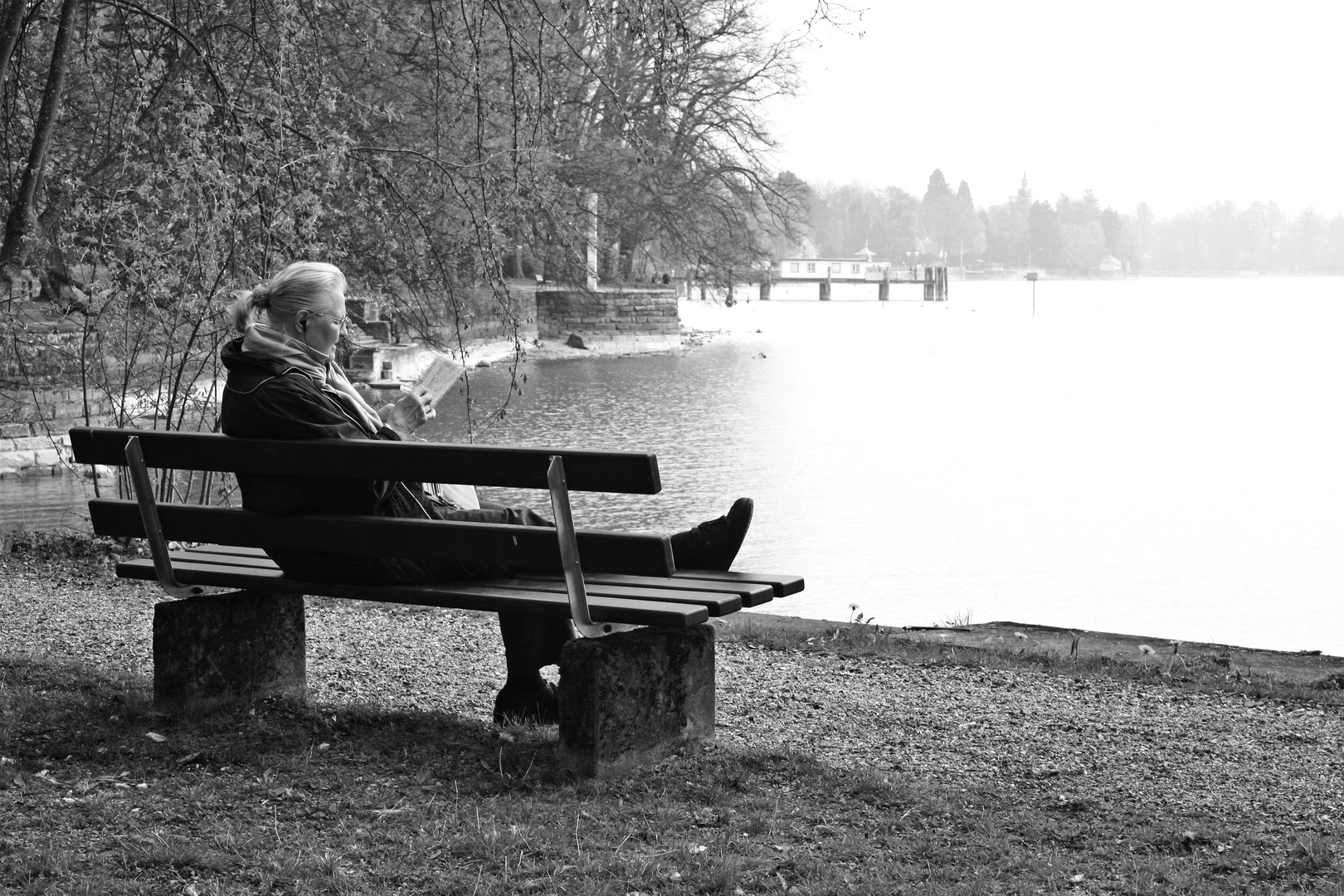 Blick über den Bodensee auf Lindau