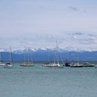 Blick über den Bodensee bis in die österreichischen Berge