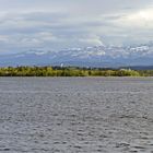 Blick über den Bodensee zur Insel Mainau