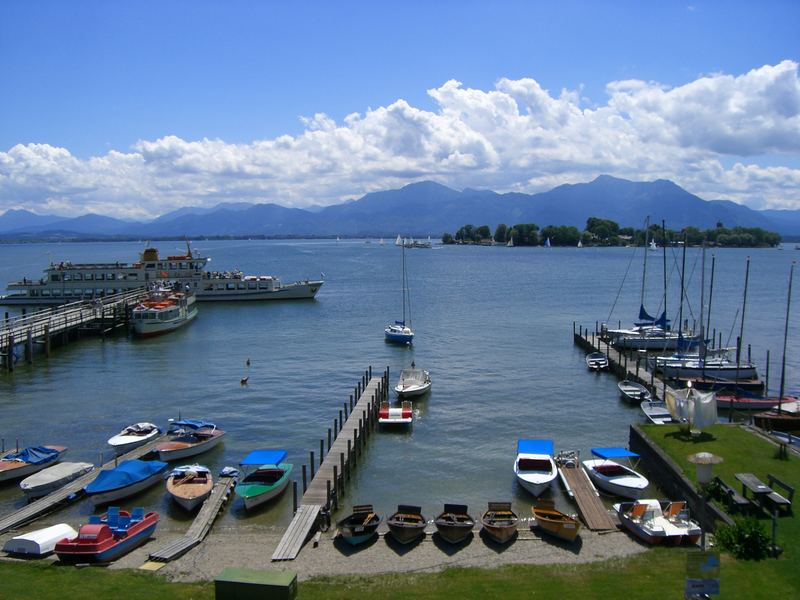 Blick über den Chiemsee