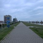 Blick über den Deich bei Bremerhaven