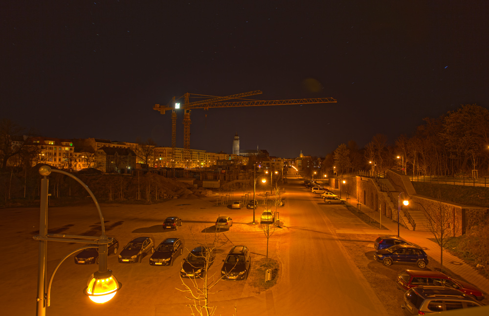 Blick über den Elbbahnhof,