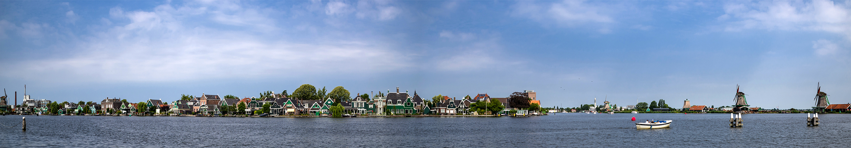 Blick über den Fluss Zaan