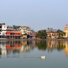 Blick über den Ganga Sagar in Janakpur