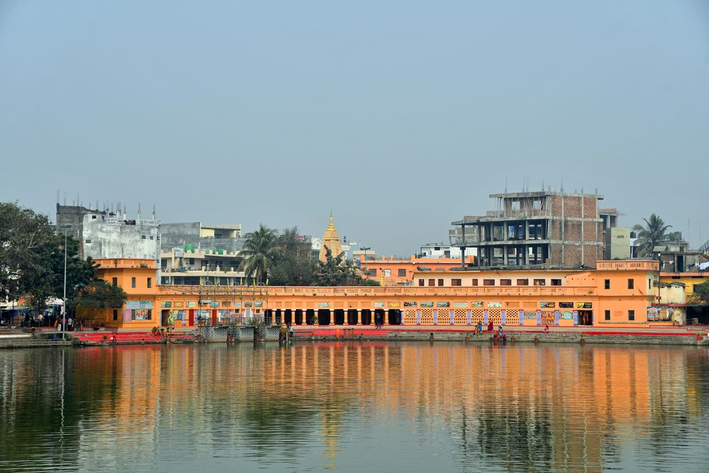 Blick über den Ganga Sagar in Janakpur