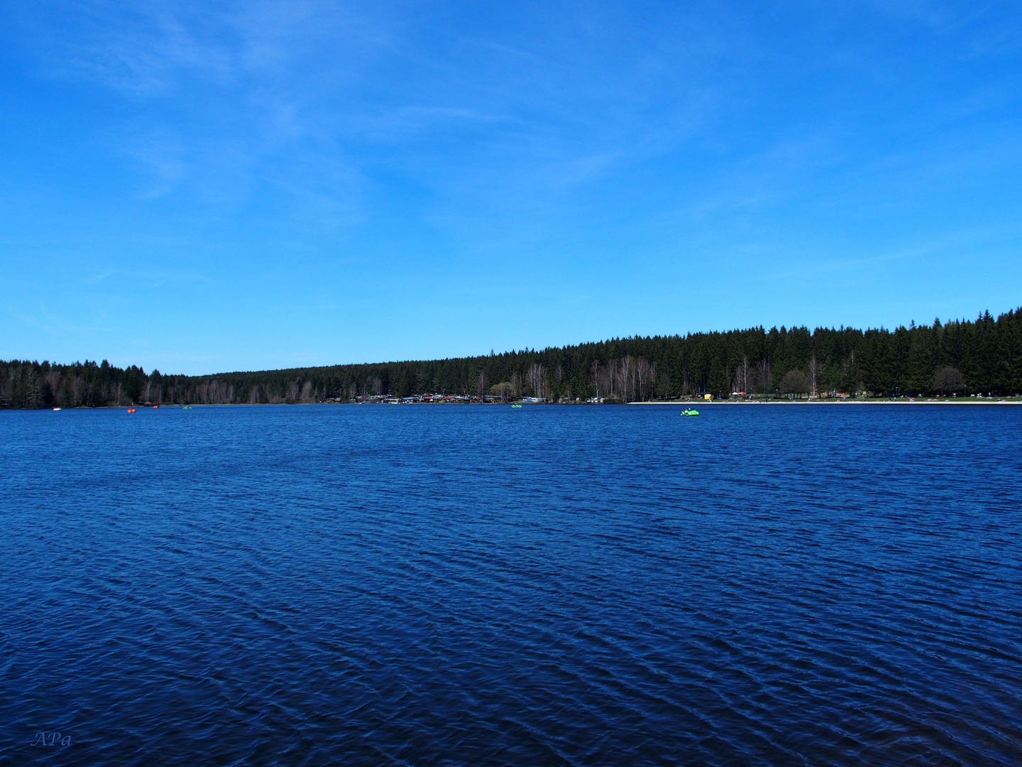 Blick über den Greifenbachstauweiher