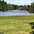 Blick über den Großen Arbersee…