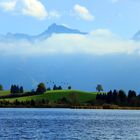 Blick über den Hopfensee im Allgäu