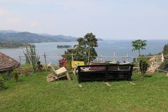 Blick über den Kivu-See in Ostafrika