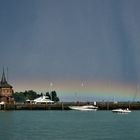 Blick über den Konstanzer Hafen - Regenbogen nach dem Gewitter (4)