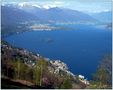 Blick über den Lago Maggiore von Helga Ammann 