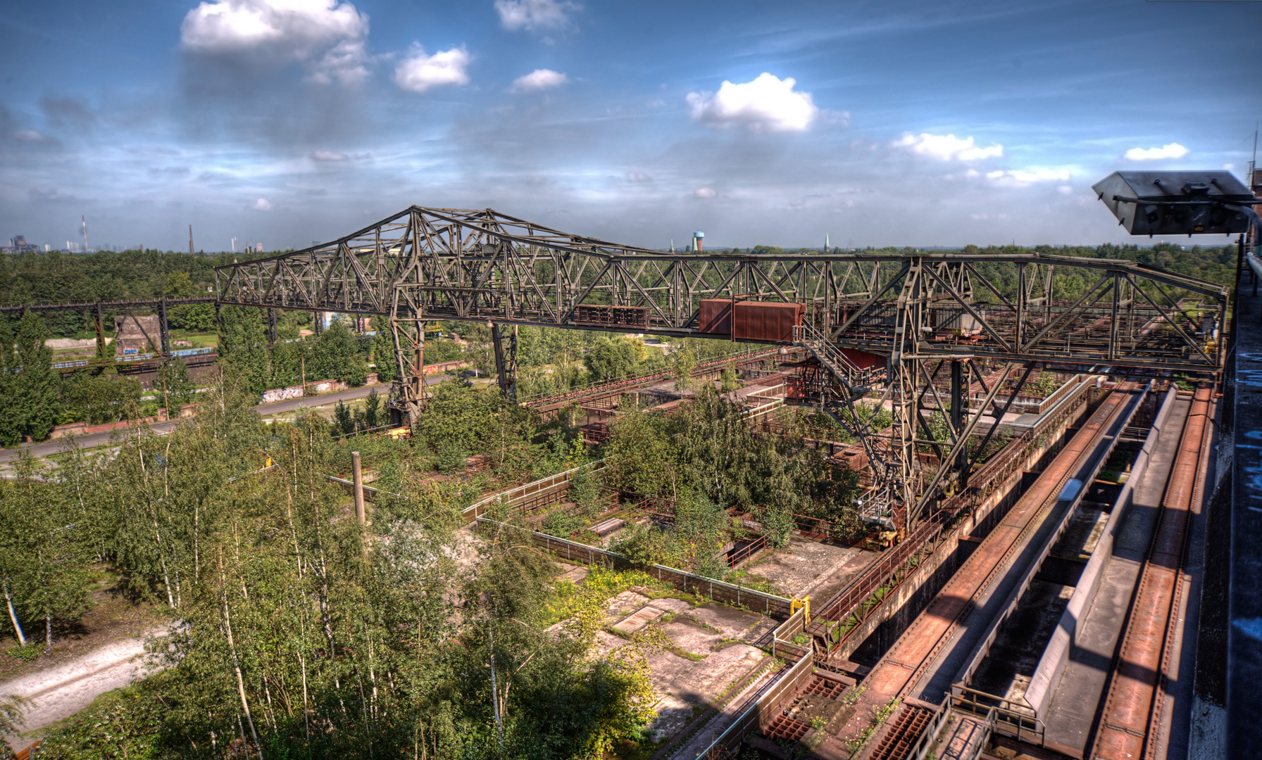 Blick über den Landschaftspark Duisburg