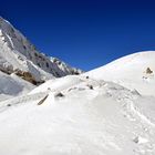 Blick über den Larke Pass nach Westen