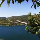 Blick über den Luganer See nach Italien