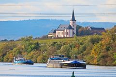 Blick über den Main bei Rüsselsheim