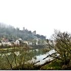 Blick über den Main zur Stadt und zur Burg von Wertheim 