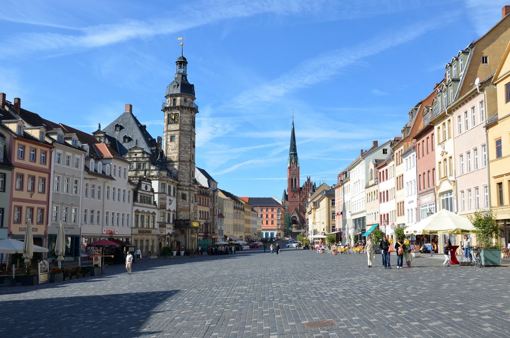 Blick über den Markt von Altenburg / Thür.