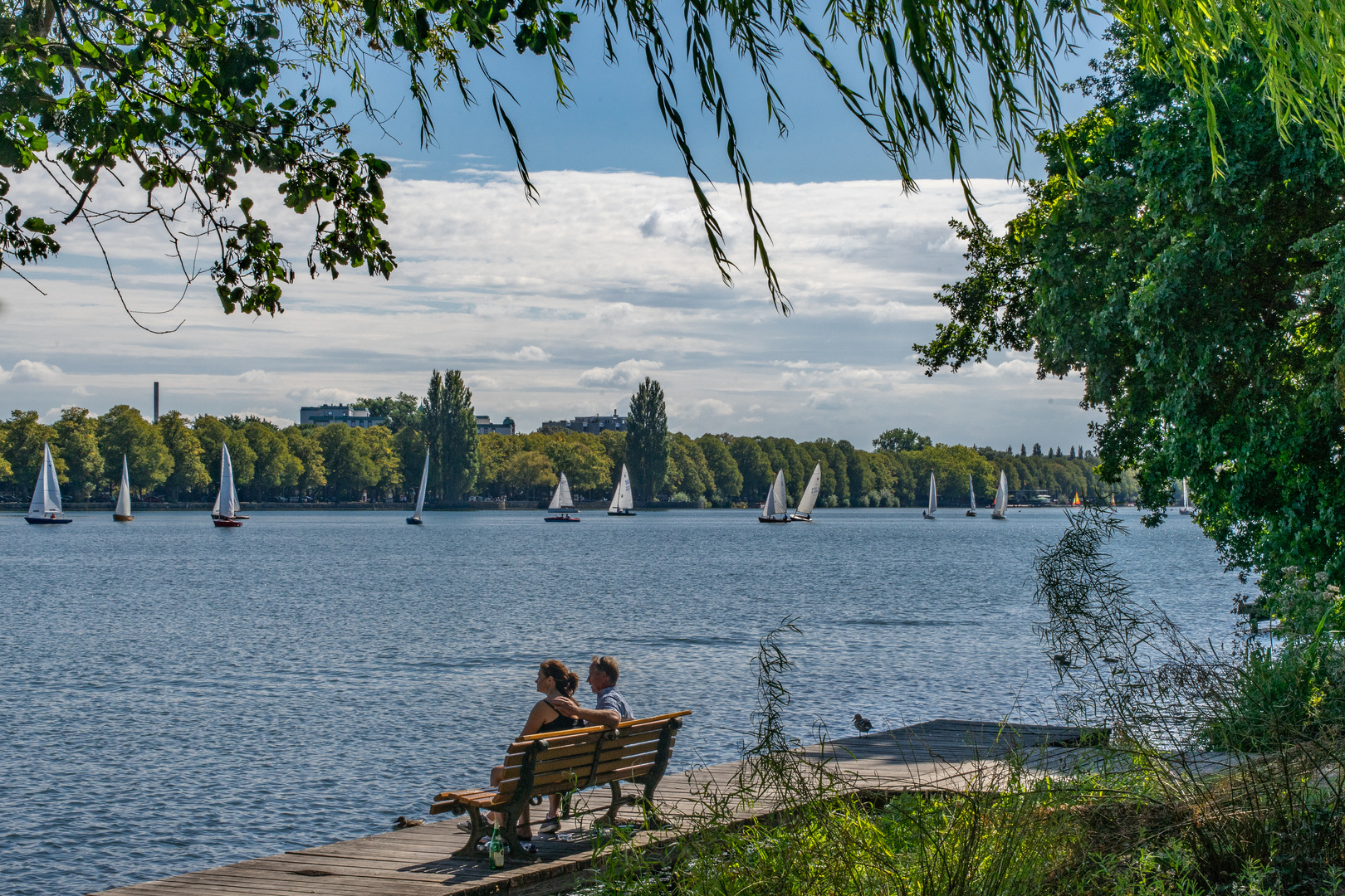 Blick über den Maschsee II Hannover Foto & Bild sommer, wasser, natur Bilder auf
