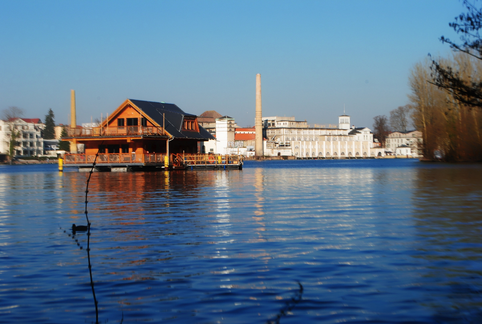 Blick über den Müggelsee Richtung Friedrichshagen Berlin