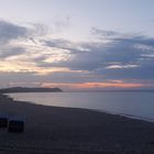 Blick über den Nordstrand am Abend