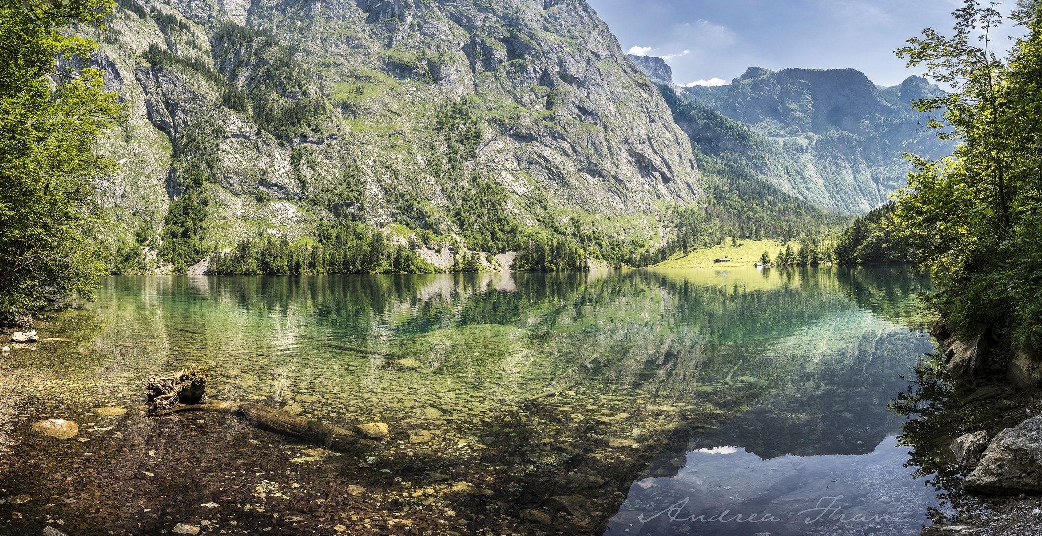 Blick über den Obersee zur Fischunkelalm