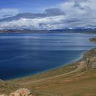 Blick über den Qinghai-See (China)