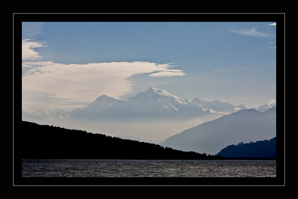 Blick über den Reschensee