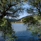 Blick über den Rhein auf Lorch - Mittelrheintal