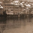 Blick über den Rhein (Sepia)