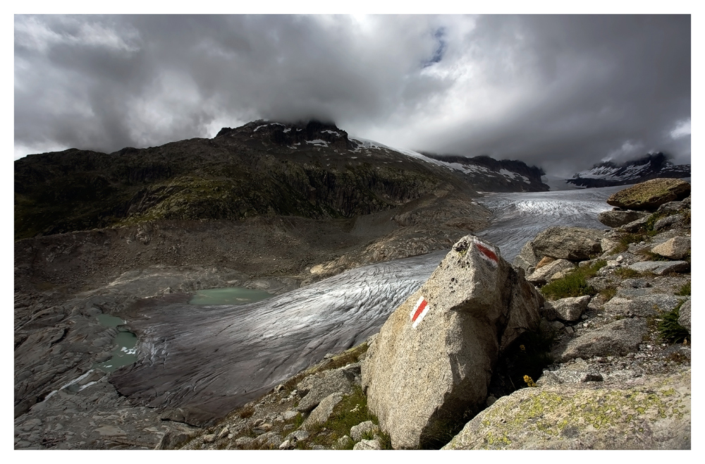 Blick über den Rhonegletscher