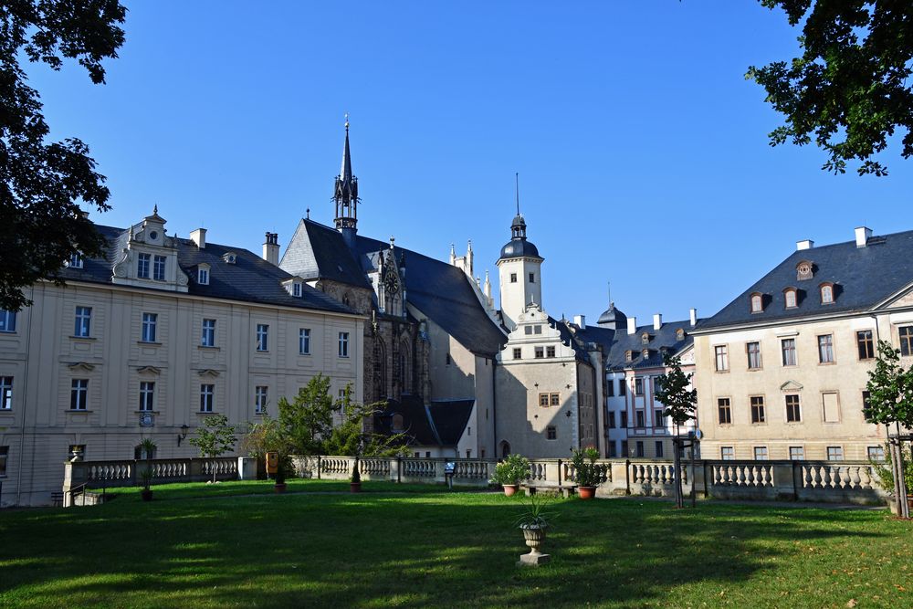 Blick über den Schlosshof in Altenburg