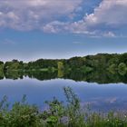 Blick über den See am Morgen