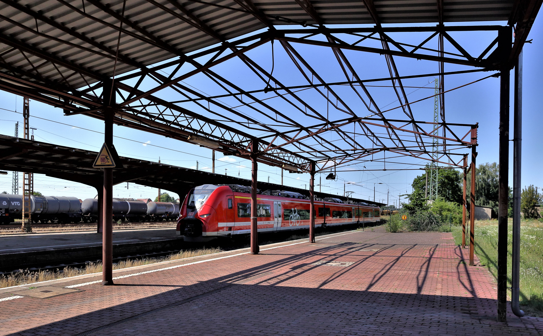 Blick über den "Sommerbahnsteig"...