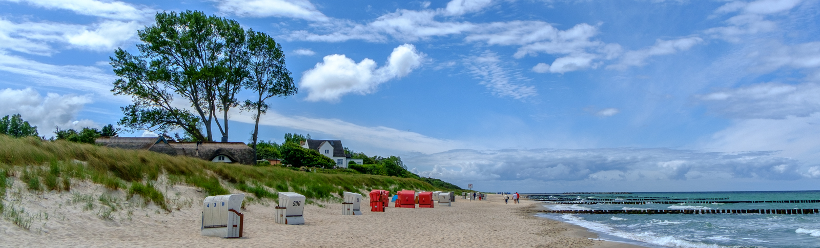 Blick über den Strand von Ahrenshoop