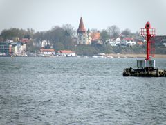 Blick über den Strelasund nach Altefähr