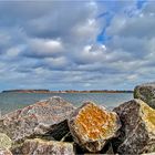 Blick über den Strelasund nach Altefähr auf Rügen...