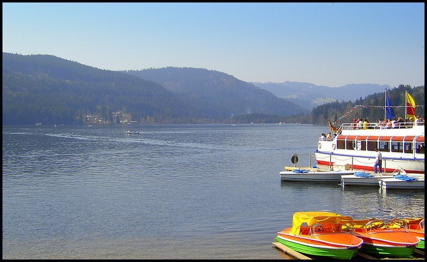 Blick über den Titisee im Südschwarzwald