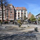 Blick über den Universitätsplatz in Rostock