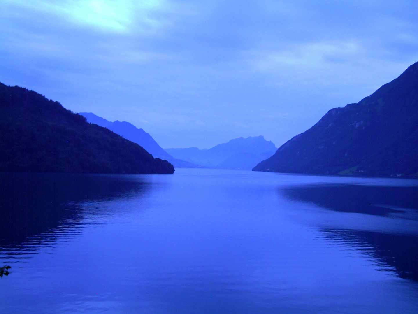 Blick über den Vierwaldstätter See zum Pilatus