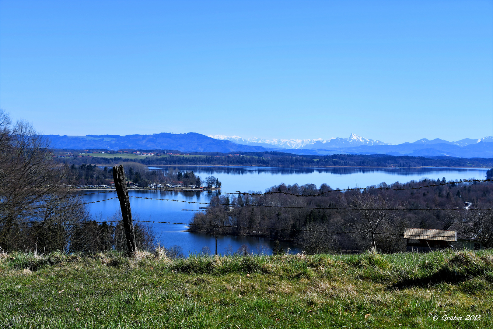 Blick über den Waginger See