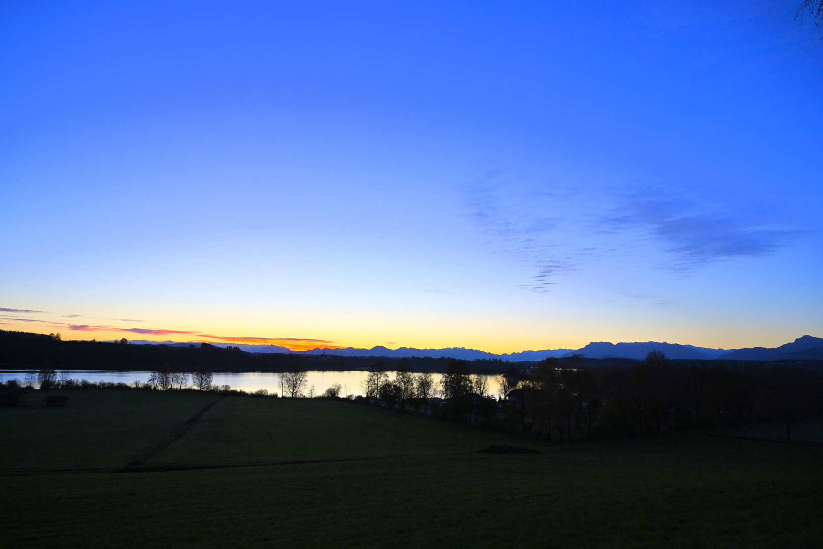 Blick über den Waginger See