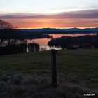 Blick über den Waginger See, bis nach Österreich