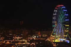 Blick über den Weinachtsmarkt